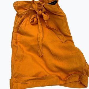 NWT Lane Bryant Cuffed Relaxed Linen Blend Shorts